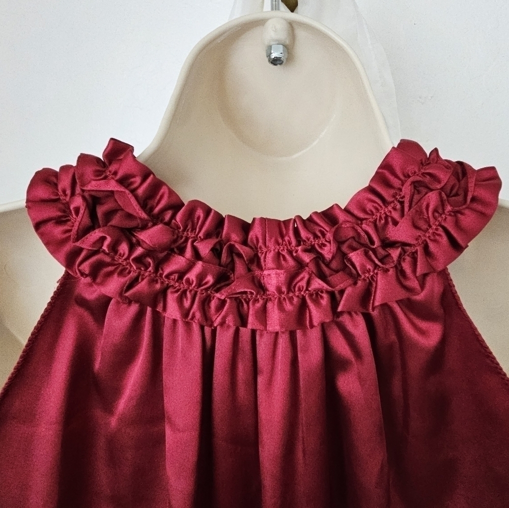 NWT MAX STUDIO Magenta Medium Blouse - Picture 7 of 9